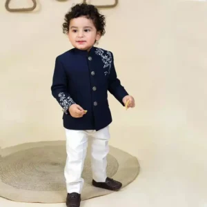 Prince Coat for Baby Navy Blue (Cord 02)